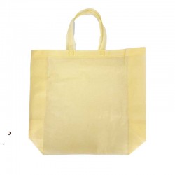 12 sacs cabas intissé ivoire réutilisable 45x40x12cm
