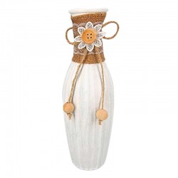 Vase soliflore en verre de couleur blanche