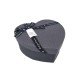 Petite boîte cadeaux en forme de coeur noire 13x15x6cm