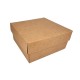12 petites boîtes cadeaux à plier en carton 13x13x6cm - kraft