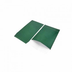 100 petites pochettes cadeaux en papier glacé 7x13cm - vert sapin