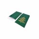 100 petits sachets cadeaux de noël en papier vert motif sapin de noël 6x10cm