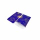100 petits sachets cadeaux de noël en papier bleu nuit motif de feux d'artifice 6x10cm