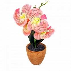 Fleur orchidée artificielle rose clair