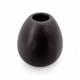 2 mini-vases boule en céramique - noir