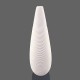 Vase céramique blanc à goulot étroit 22cm