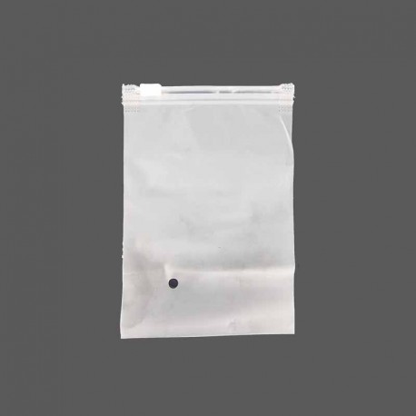 Petit sachet plastique translucide à fermeture à glissière 14x20cm