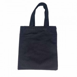 1 sac tote bag en coton noir 31x36cm