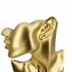 Buste bijoux femme doré en résine - 19028