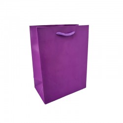 12 sacs cadeaux de couleur rose magenta 14x8x18cm - 12012