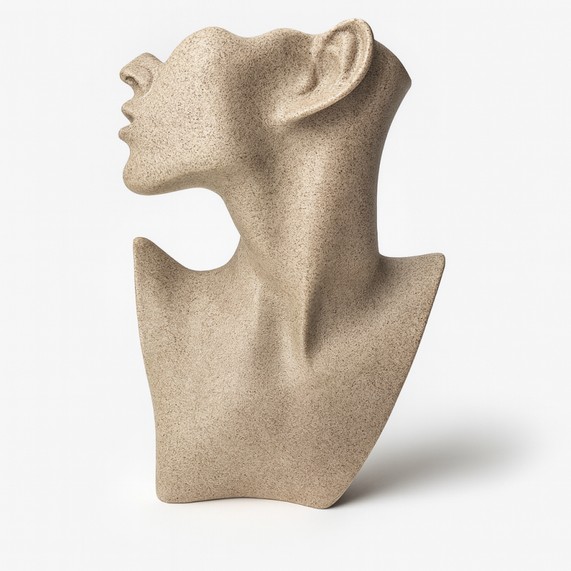 Buste Présentoir En Métal – Pour Figurines, Bijoux, Ou Décoration, Neuf Sans Emballage