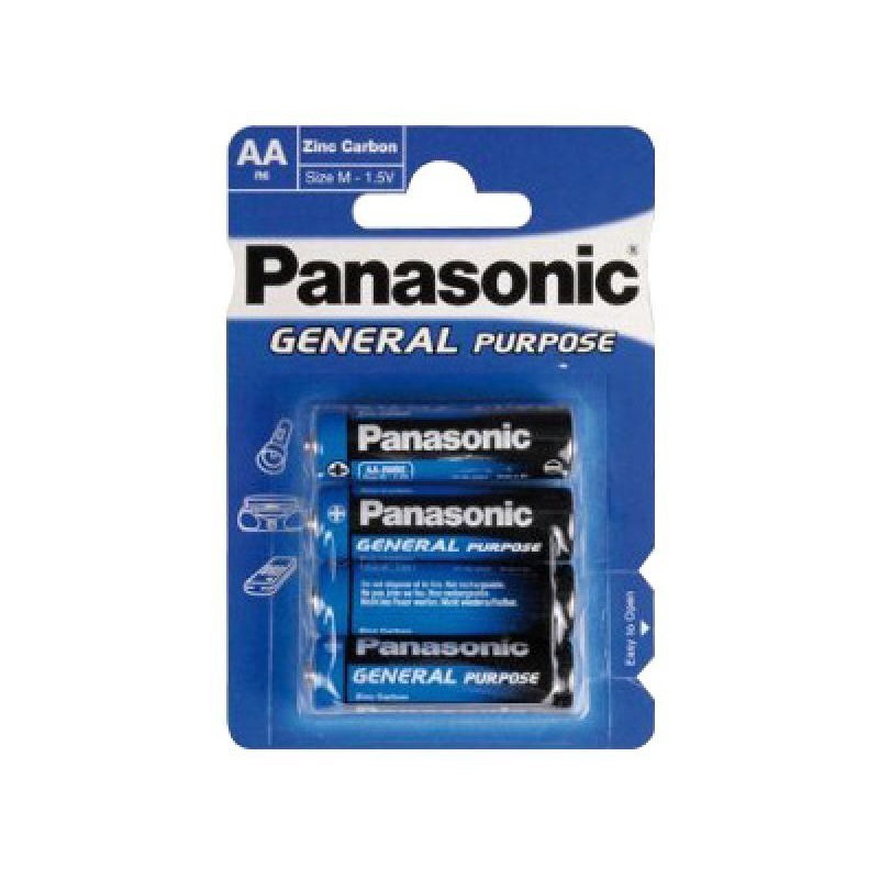 Pack de 4 piles Panasonic General R6 AA - Bleu - 4867