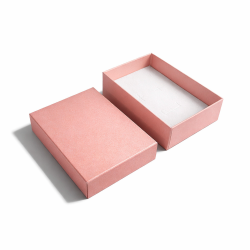 Lot de 120 petites boîtes à bijoux pour parures 7x9cm - rose tendre