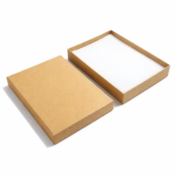 Lot de 60 grands écrins pour parures 13x18cm - kraft brun