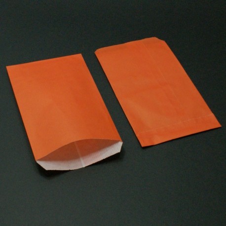 50 sachets cadeaux kraft orange - 8012