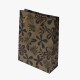 12 Sacs en papier kraft brun décorés feuillage 33x24x8cm - 5430