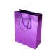 Lot de 12 sacs cadeaux brillant couleur violet 30x23x8cm - 12083