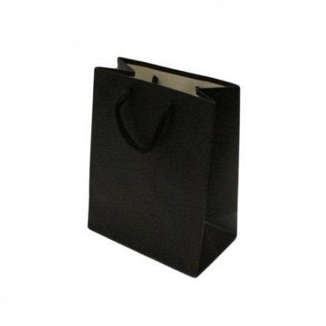 12 sacs cadeaux de couleur noir 12x6.5x16cm - 12060