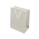 Lot de 12 sacs cadeaux couleur blanc 18x10x23cm - 6529