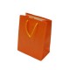 Lot de 12 sacs cadeaux couleur orange vif 18x10x23cm - 12031