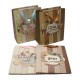 12 sacs cadeaux inscription "Love", motifs vintage 23x18.5x9.5cm - 5625