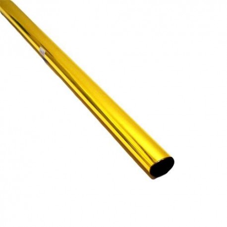 Rouleau de papier cadeaux brillant métallisé jaune - 5864