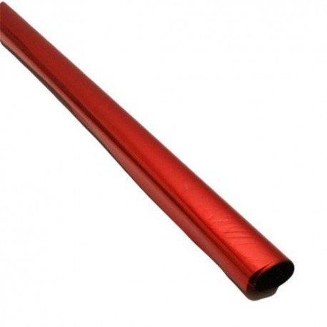 Rouleau de papier cadeaux brillant métallisé rouge - 5872