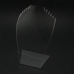 Buste bijoux pour colliers en acrylique transparent grande taille - 6060