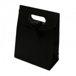 12 boîtes cadeaux à velcro 12.5x6x16cm - noir - 16009