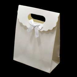12 boîtes cadeaux de couleur blanc uni 16x12.5x6cm - 6069