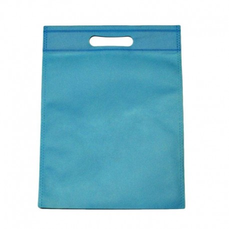 12 sacs non-tissés couleur bleu ciel uni - 6118