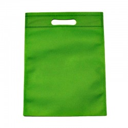 12 sacs non-tissés couleur vert uni - 15038