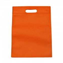12 sacs non-tissés couleur orange uni - 15032