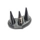 Support de bagues à 3 cônes en acrylique noir - 6229