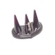 Support de bagues à 3 cônes en acrylique violet - 6230