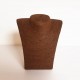 Buste en raphia de couleur marron chocolat 21.5cm - 6243