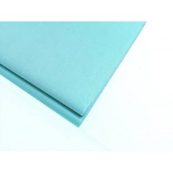 20 feuilles de papier de soie bleu cyan - 0769