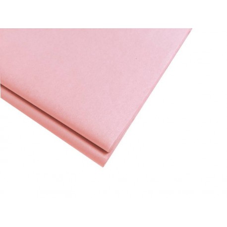 20 feuilles de papier de soie rose clair - 0912