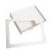 Baguier blanc en carton avec couvercle 12 bagues - 6830