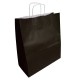 50 sacs en papier kraft couleur noir 35x16x40cm - 6301