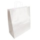 50 sacs en papier kraft couleur blanc 35x16x40cm - 6299
