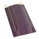 100 pochettes cadeaux 7x13cm violettes motifs rayures - 6380