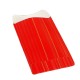 100 petits sachets cadeaux papier 6x10cm rouge à rayures - 6365