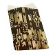 100 petits sachets cadeaux papier 10x6cm motifs ethniques marron - 6370