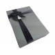 Boîte cadeaux plate bicolore gris souris - 6420