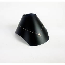 Buste repliable noir en plastique flexible 10x17cm - 6508