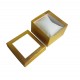 6 écrins cadeaux de couleur doré avec coussin 8x5.5x8.5cm - 6625