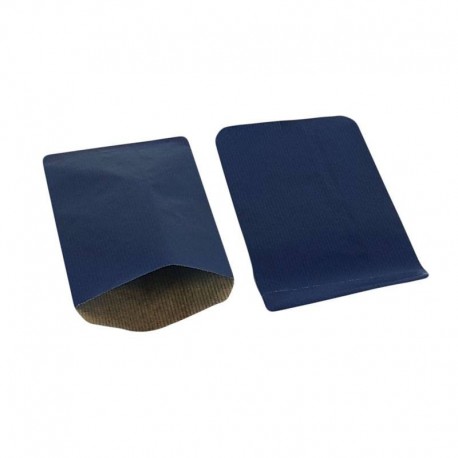 250 sachets cadeaux kraft couleur bleu foncé 11x18cm - 8017