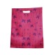Lot de 12 sacs intissés de couleur rose foncé papillons - 61130