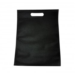 12 sacs non-tissés couleur noire unie - 6770